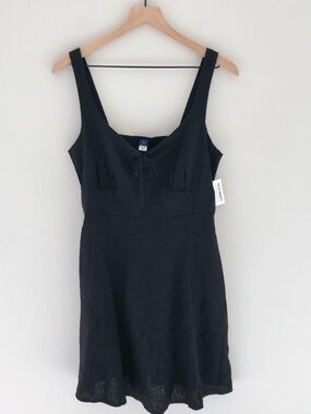 NWT Old Navy Fit & Flare Linen Mini Dress